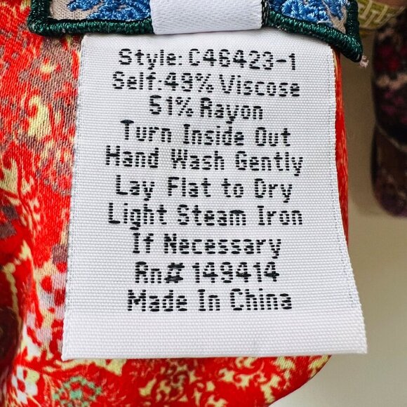 Johnny Was Reversible Ryder coat, Multi Color, Size M O32 - Picture 12 of 12